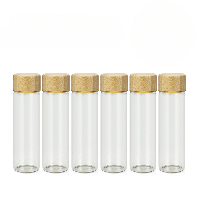 Glass Tubes with Wooden Base