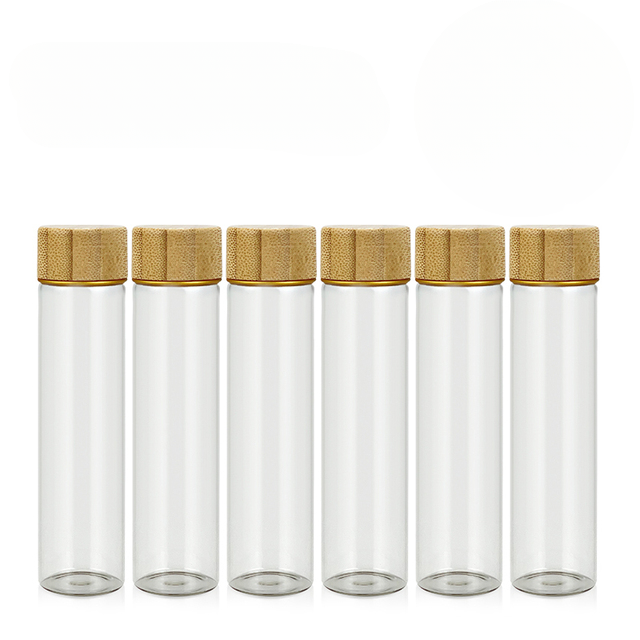 Glass Tubes with Wooden Base