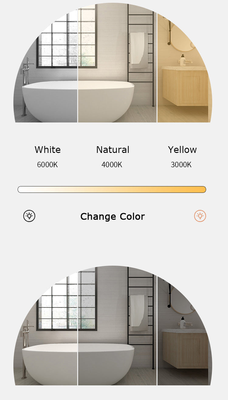Round Bathroom Smart Mirror