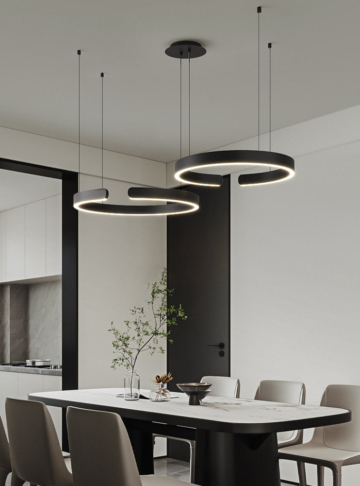 Round Ring Chandelier Light Fixture