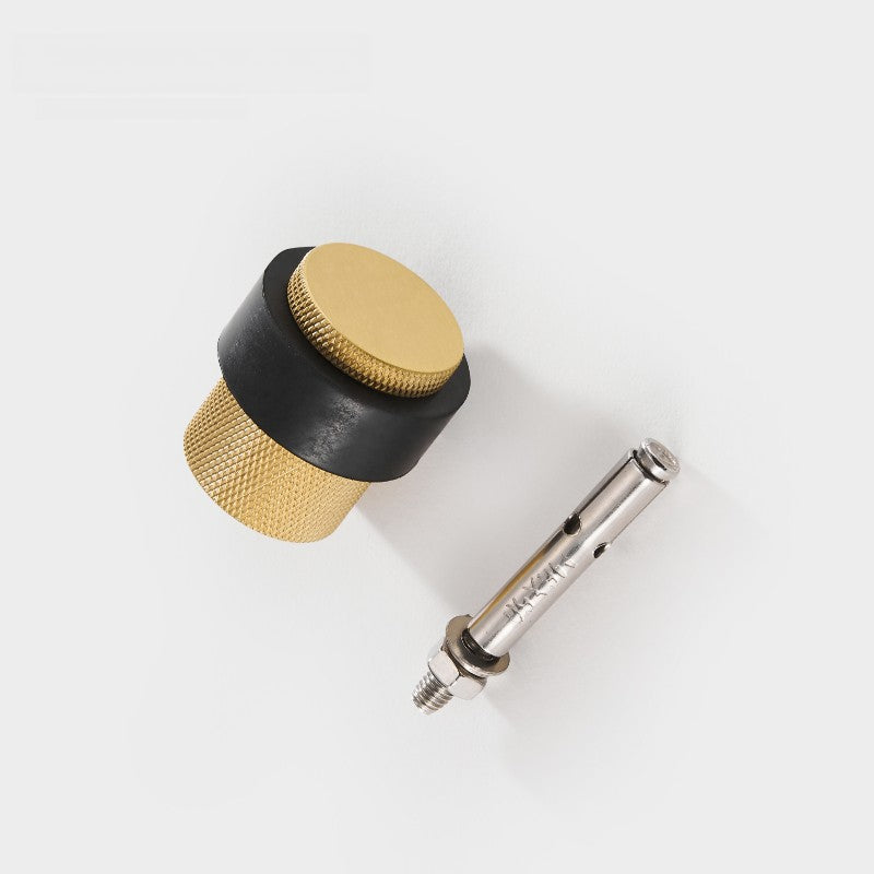 Light Lux Knurled Brass Door Stop Bumpers
