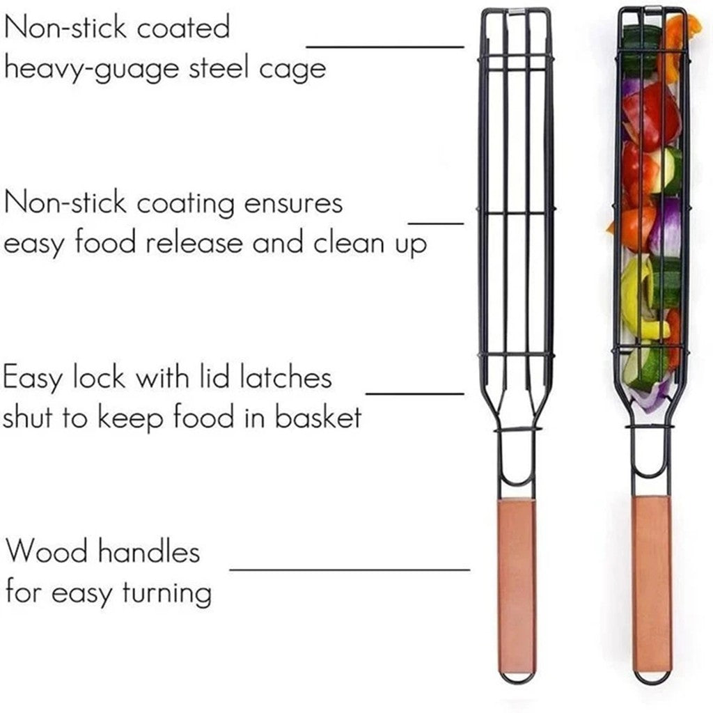 Portable BBQ Grilling Basket Tool
