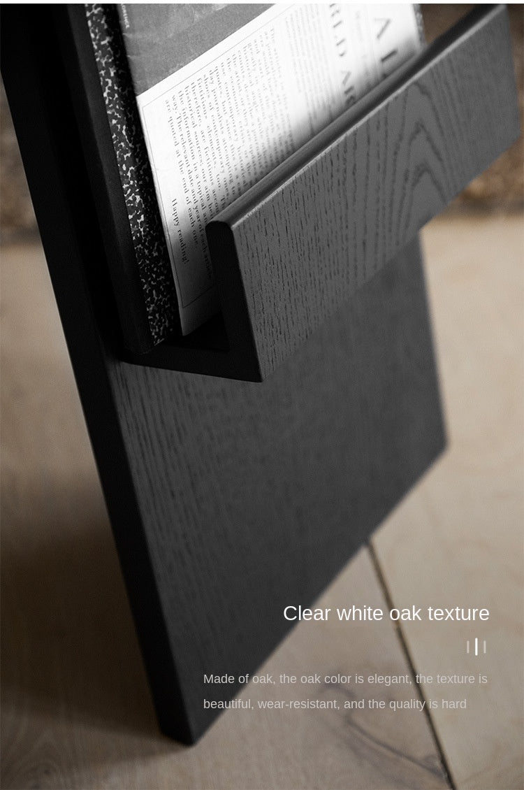 Side Table + Narrow Book Magazine Rack
