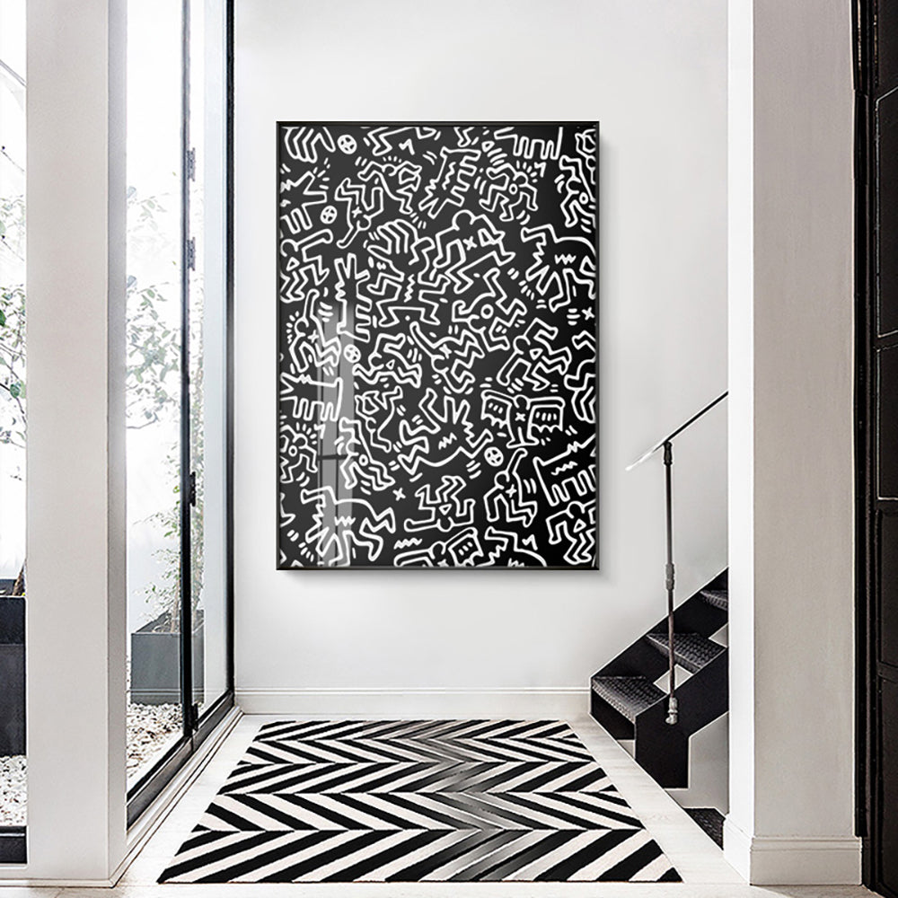Monochrome Artwork Canvas Poster