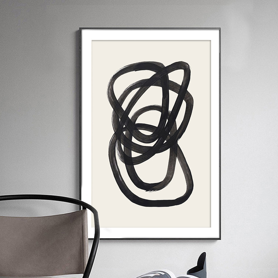 Brush Strokes Canvas Poster