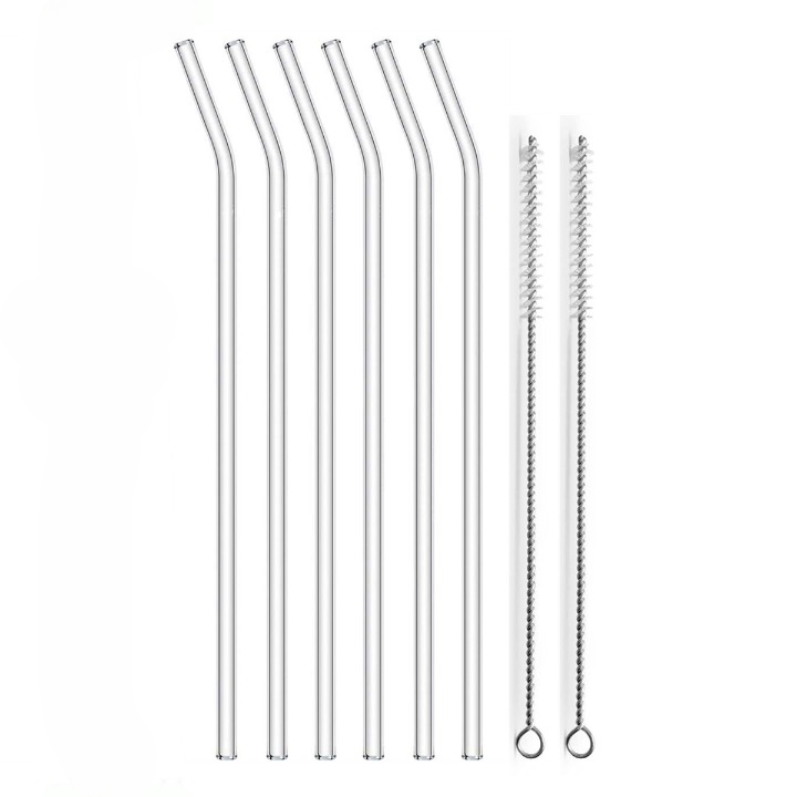 25cm Glass Straws