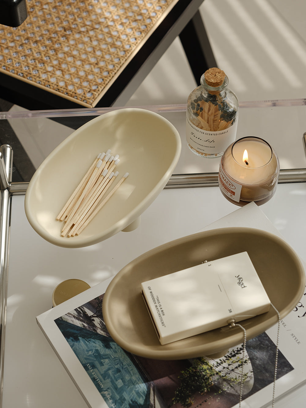Small Three-Legs Ceramic Dish