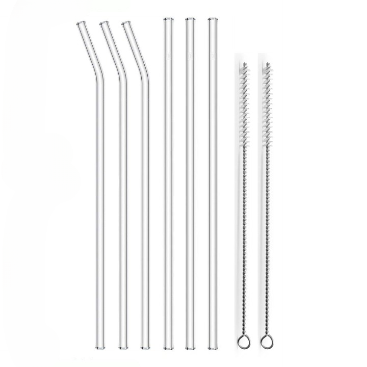 25cm Glass Straws