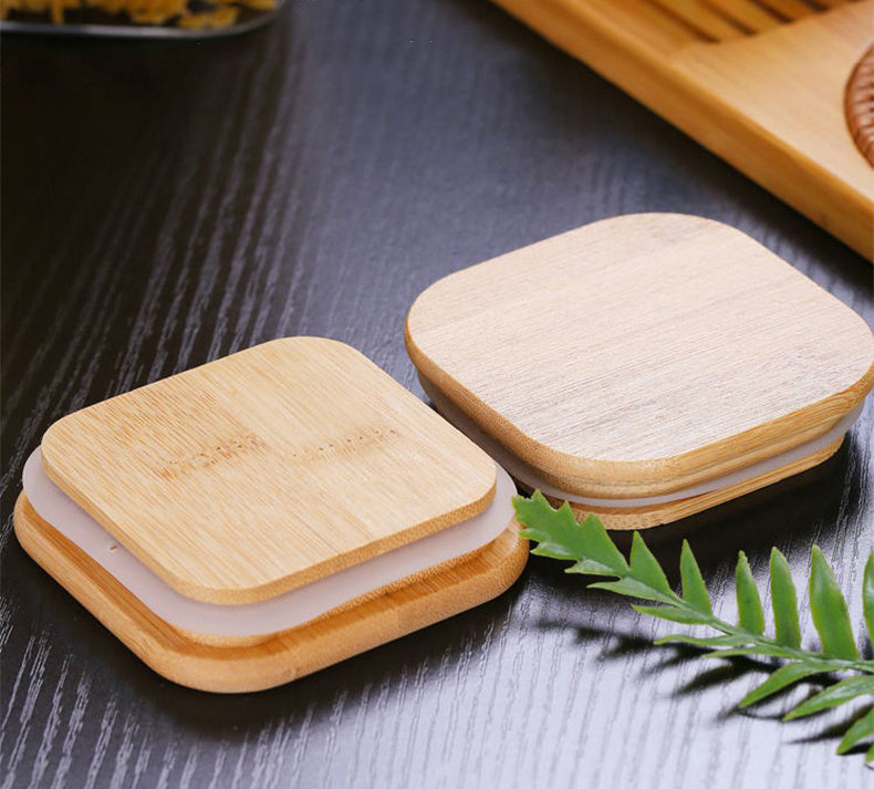 Square Glass Organizer Jars