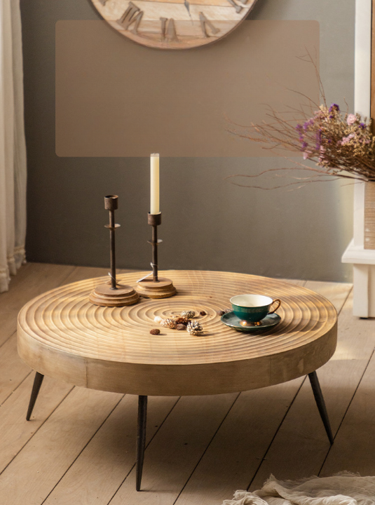 Round Light Lux Wooden Tables