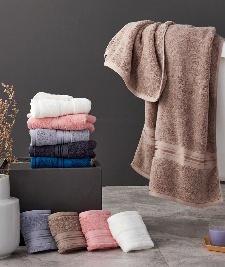 Classic Soft Cotton Bath Towels (Set of 3)