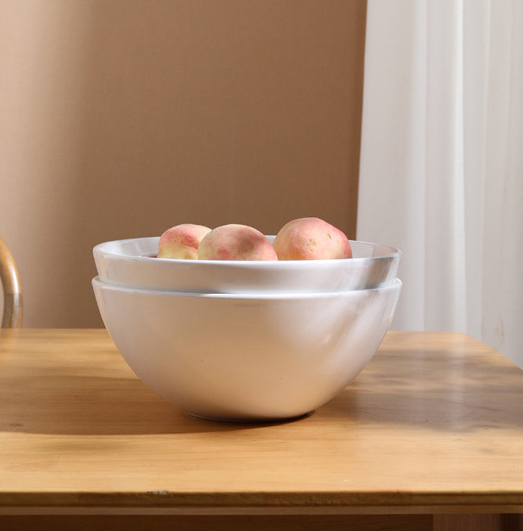 White Ceramic Salad Bowls