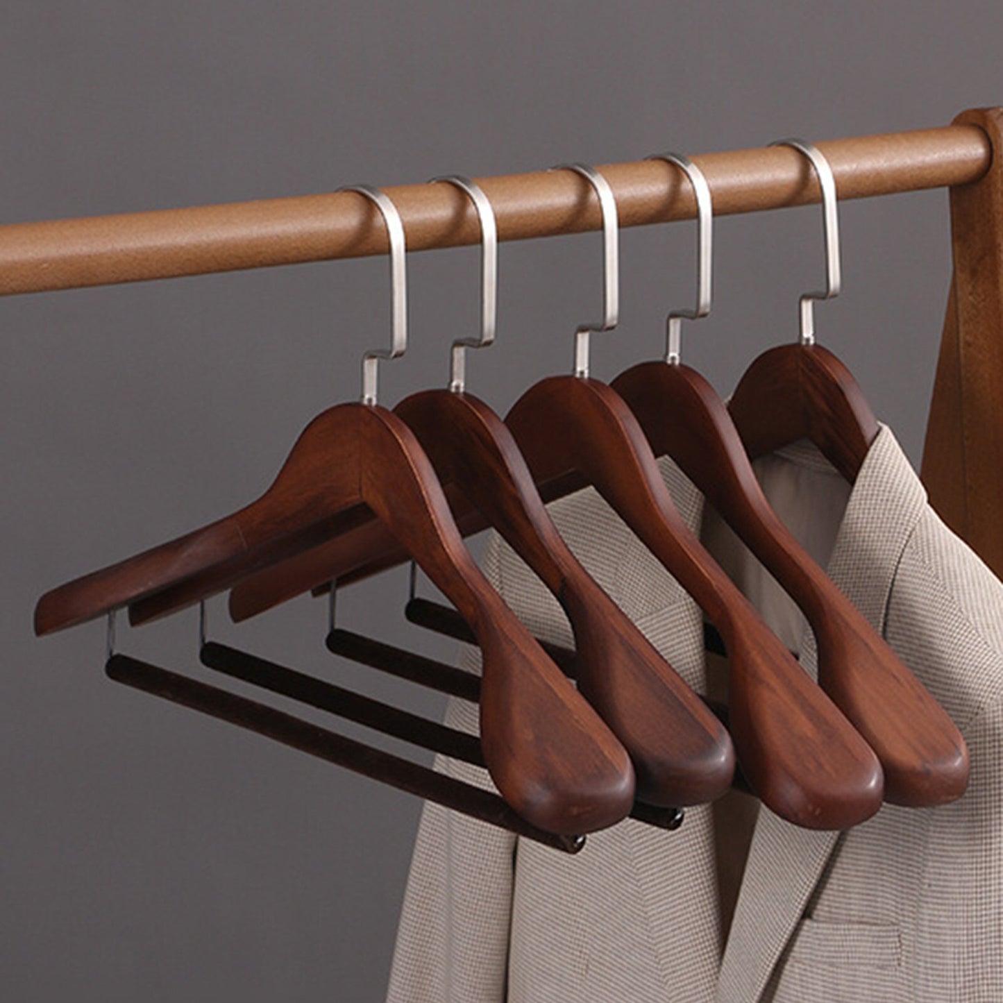 Vintage Style Wood Lux Wardrobe Hanger