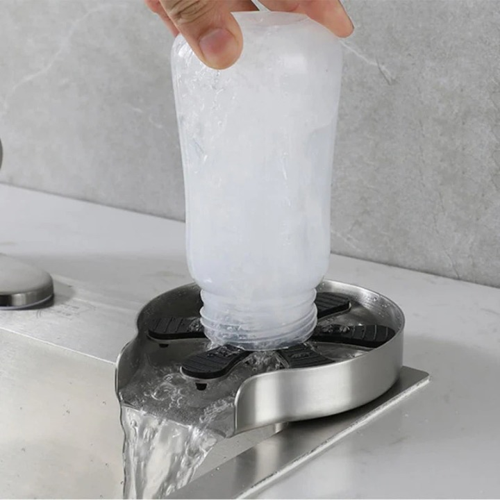 Stainless Steel High-Pressure Glass Washer with Silicone Top