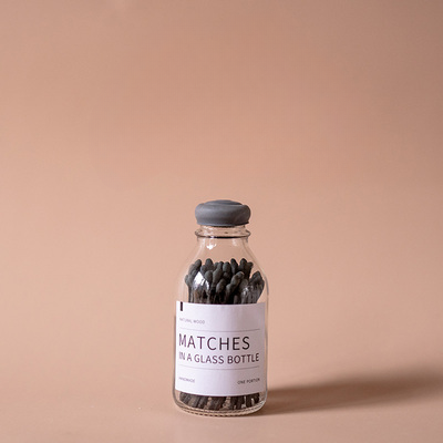 Light Lux Matches In a Glass Bottle
