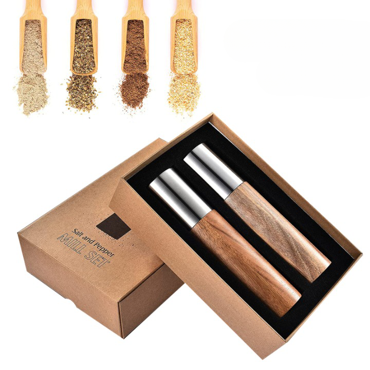 Light Lux Wooden Spice Mill Set