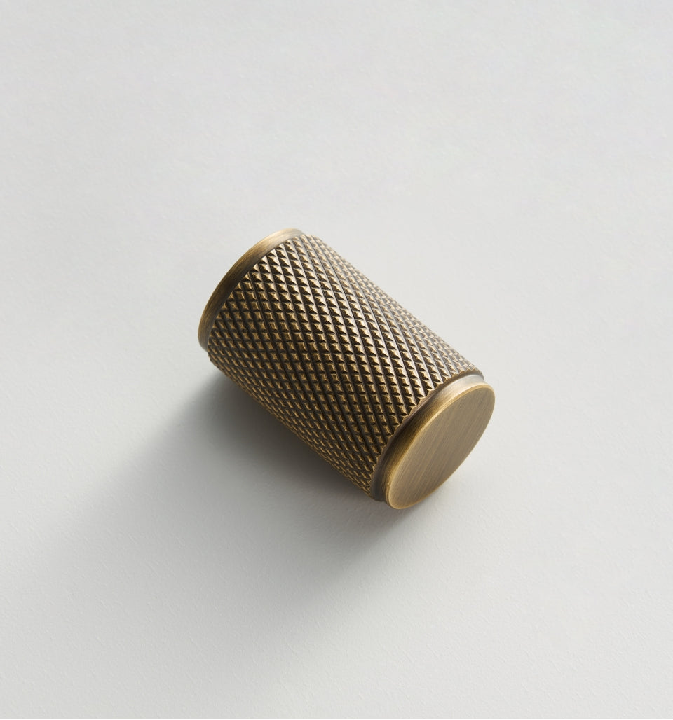 Light Lux Knurled Brass Furniture Handles