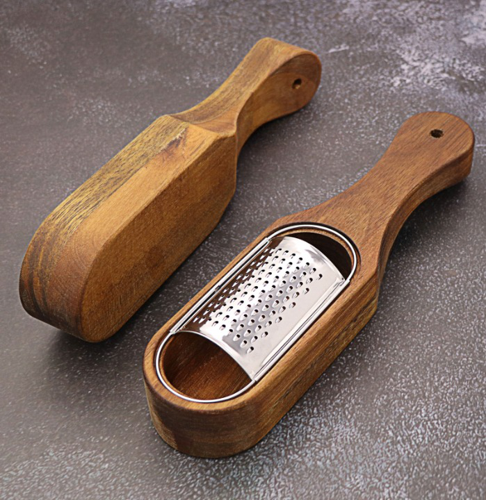 Vintage Style Wooden Grater (With Box)