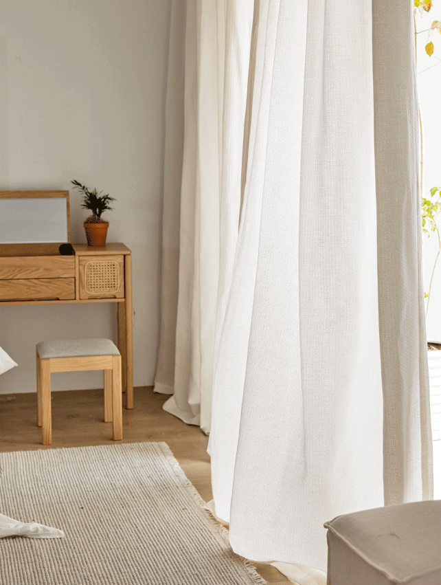 Vintage Style Cotton Linen Light Lux Curtain