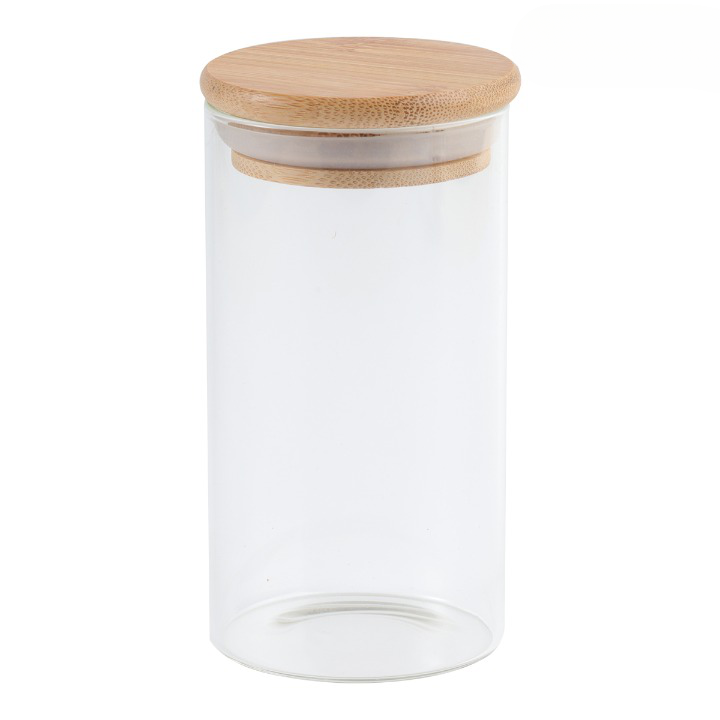 Oval Glass Organizer Jars