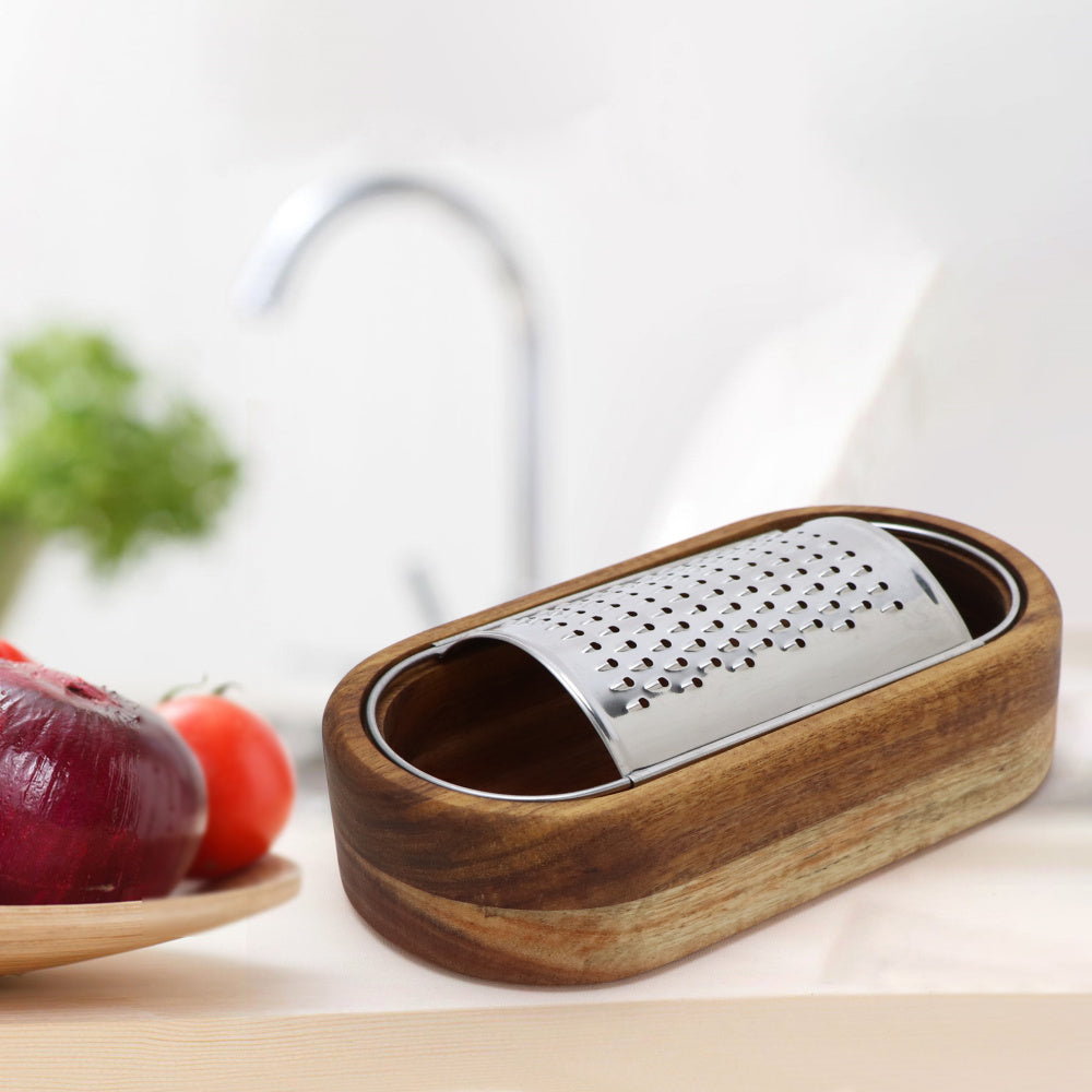 Vintage Style Wooden Grater (With Box)