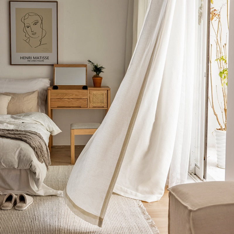 Vintage Style Cotton Linen Light Lux Curtain
