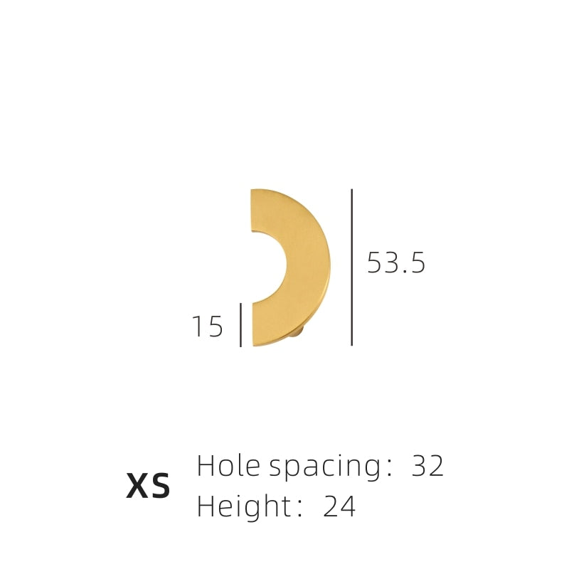 Light Lux Semi Circle Handle & Knob