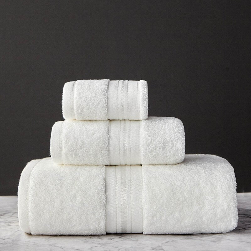 14:173#bai se;5:137069501#3Pcs Towel set