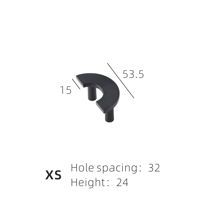 Light Lux Semi Circle Handle & Knob