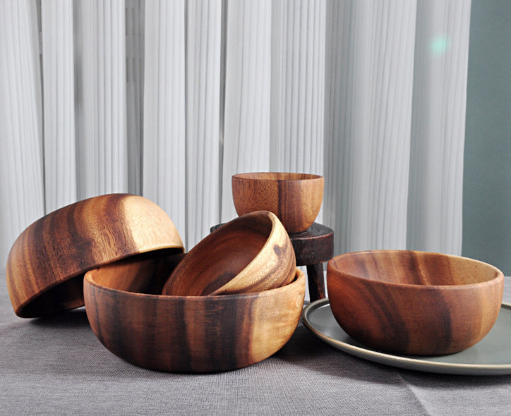 Wooden Salad Bowls + Wooden Spoons