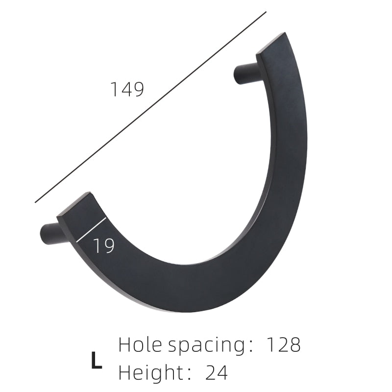 Light Lux Semi Circle Handle & Knob