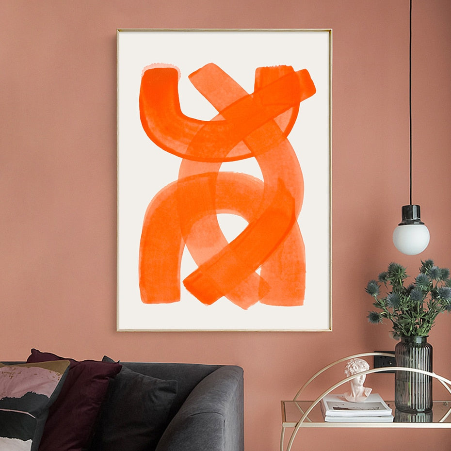 Brush Strokes Canvas Poster