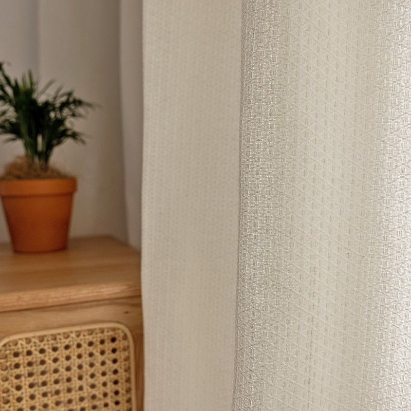 Vintage Style Cotton Linen Light Lux Curtain