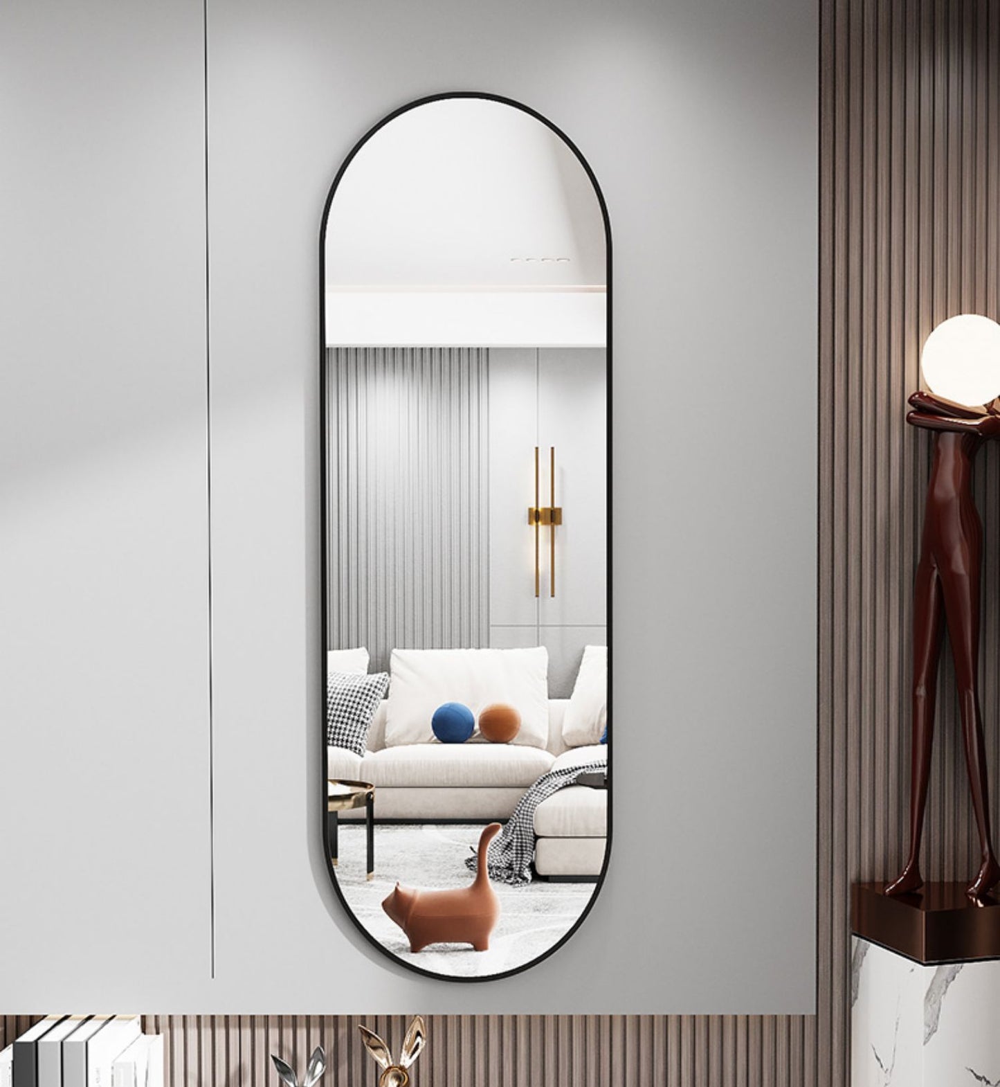 Oval Full Length Mirror