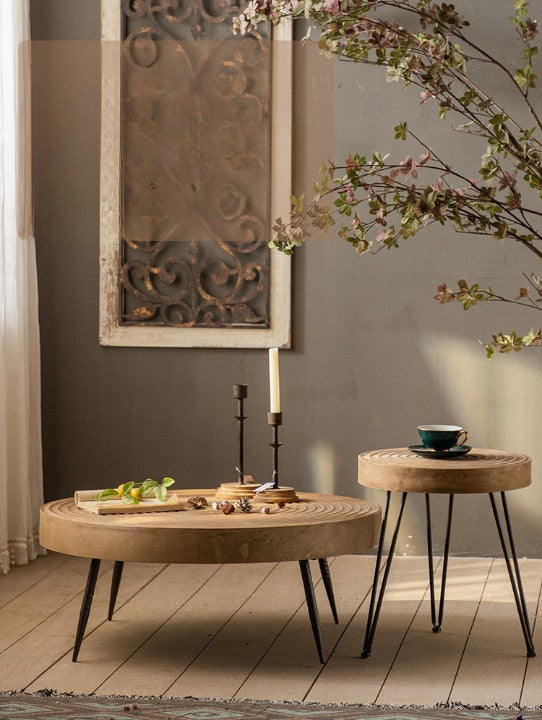 Round Light Lux Wooden Tables
