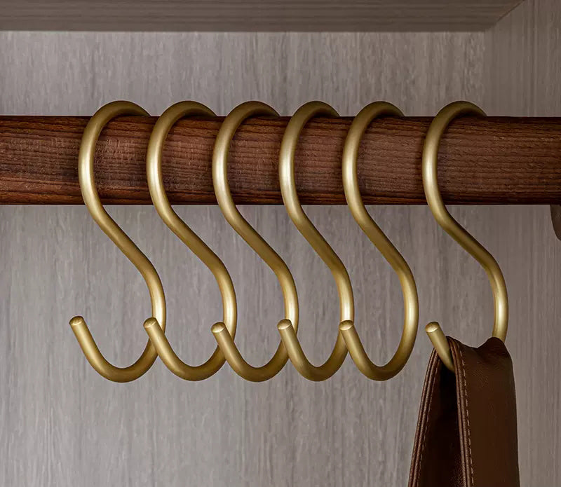 Mini S Shape Light Lux Wardrobe Hooks