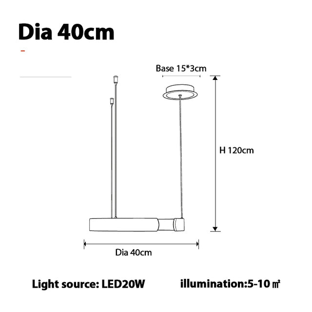 Round Ring Chandelier Light Fixture