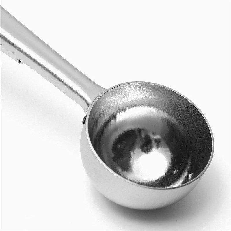 Metal Scoop with Clip (2 in 1)