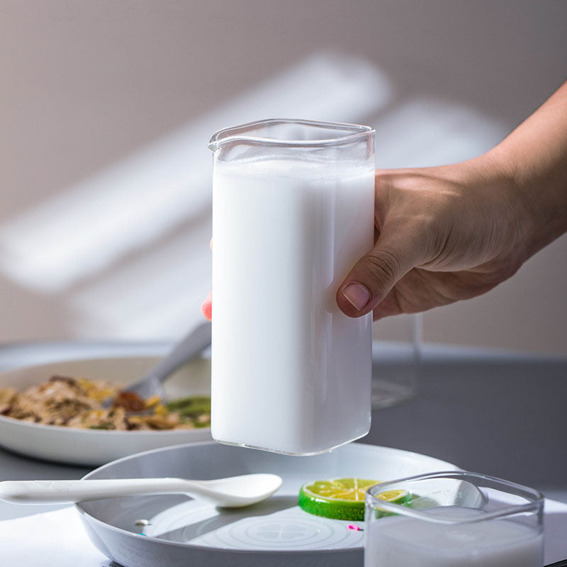Square Milk Glass Cups