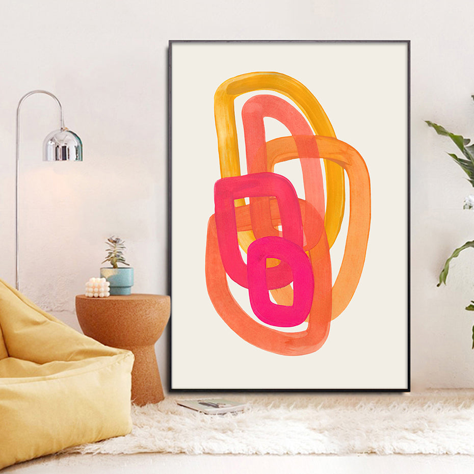 Brush Strokes Canvas Poster