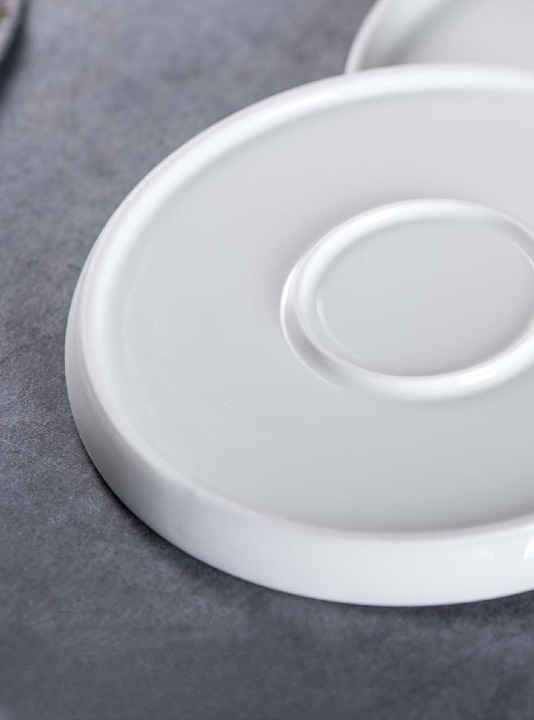 White Ceramic Flat Plates
