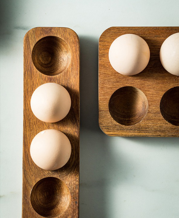 Wooden Egg Refrigerator Holder
