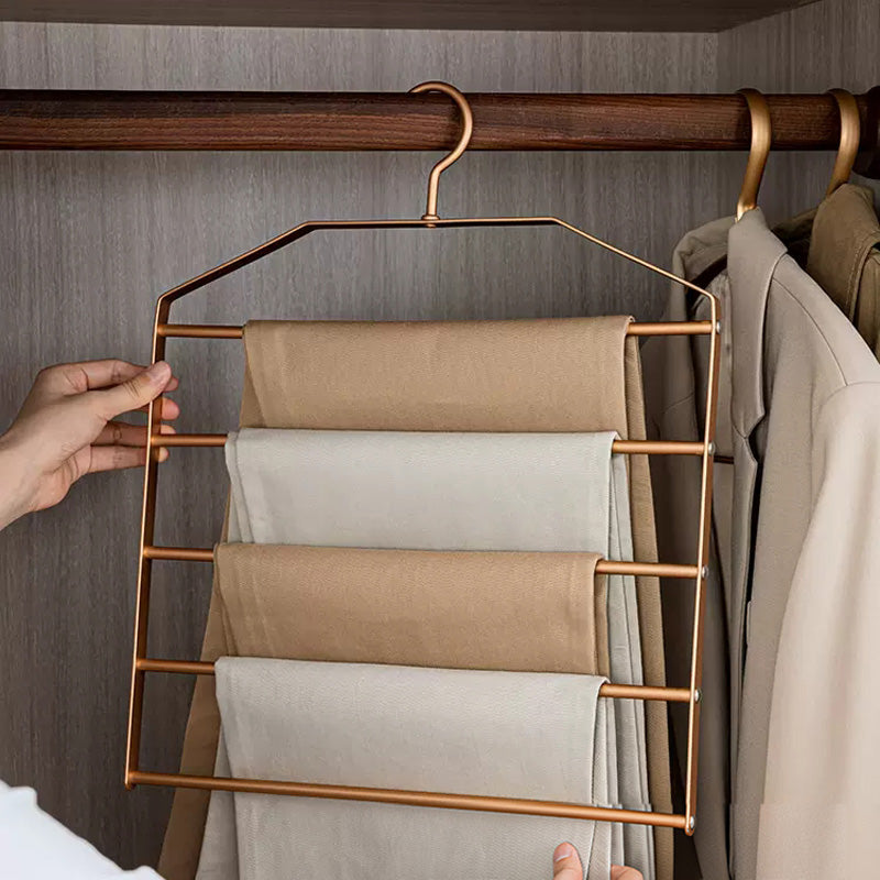 5 in 1 Light Lux Multi-Layer Hanger Wardrobe Rack