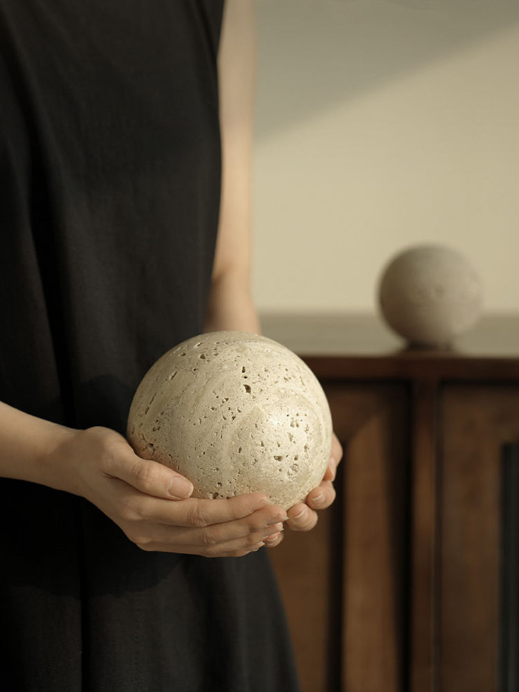 Natural Stone Ball Decor Sculptures