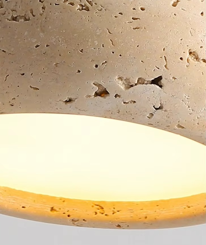 Stone & Wood Pendant Lamps