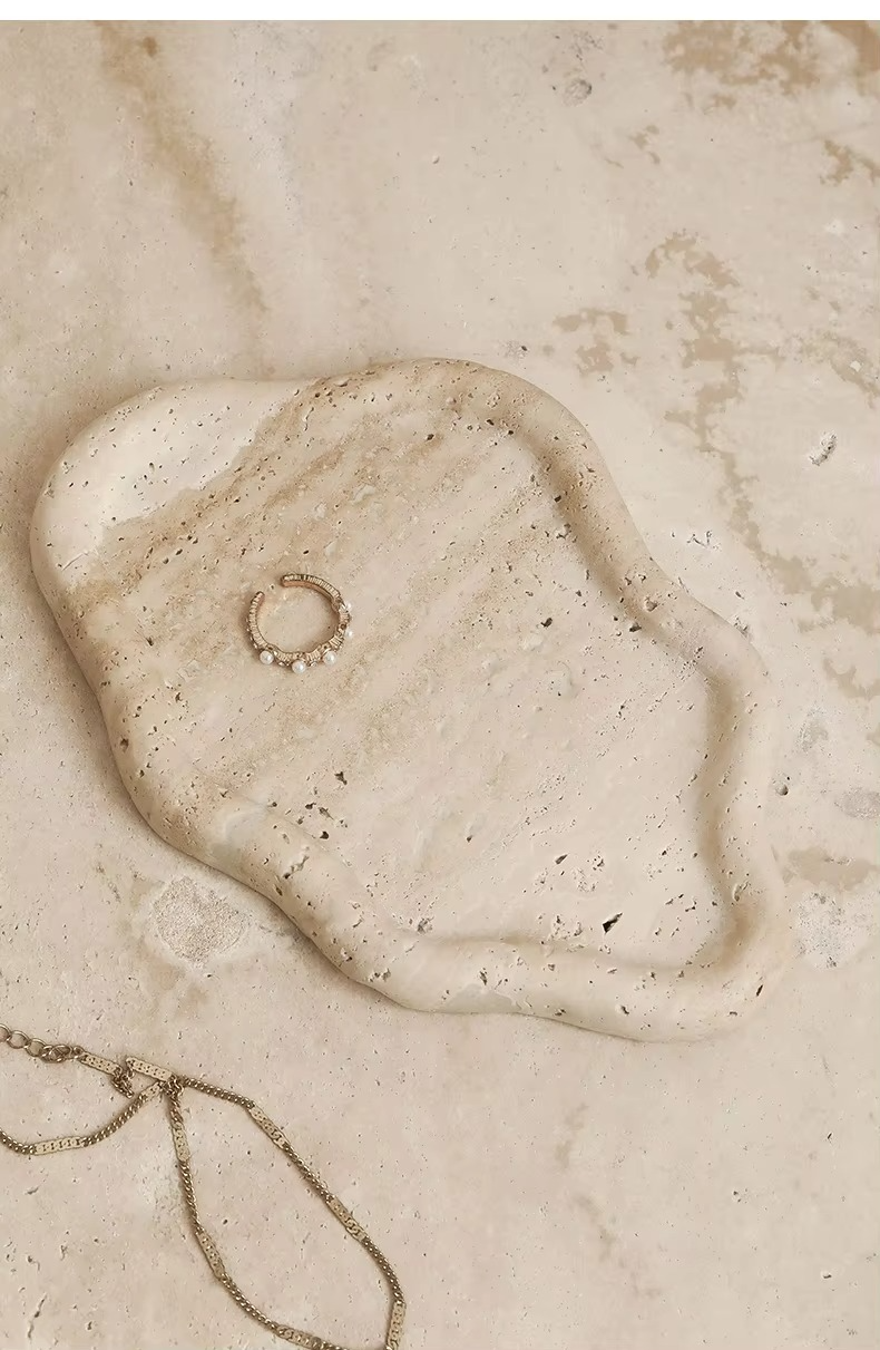Travertine Style Tray