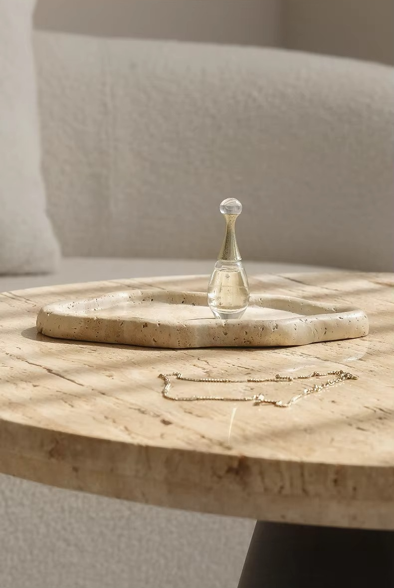Travertine Style Tray
