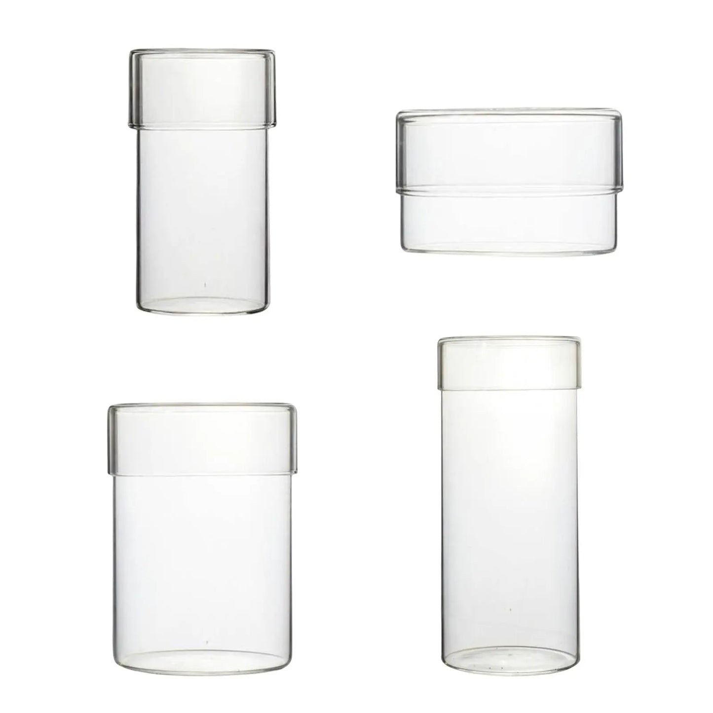 Mini Glass Storage Container Cases