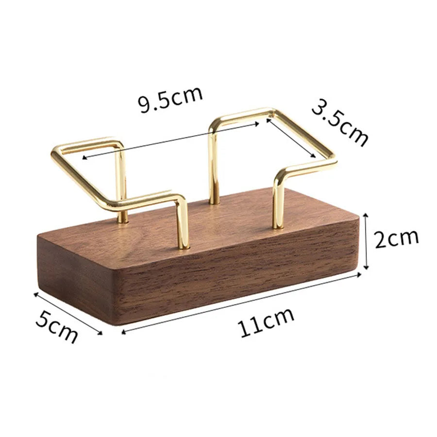 Wooden & Metal Business Card Stands