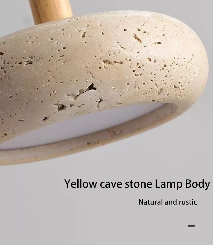 Stone & Wood Pendant Lamps